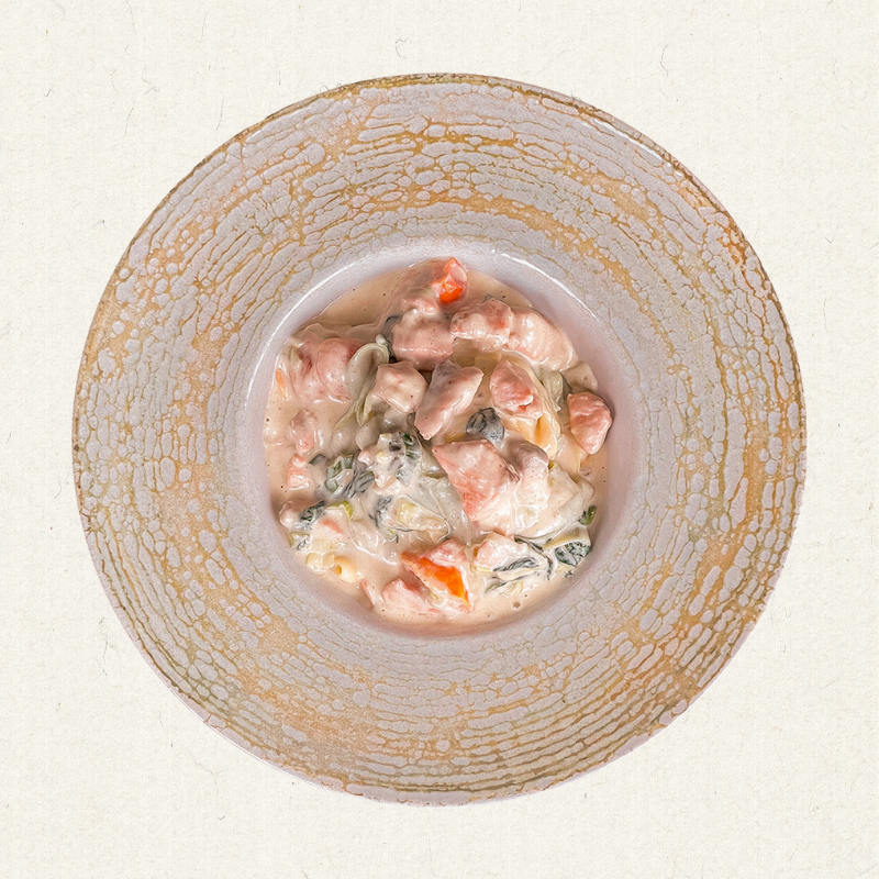 Tagliatelle cu somon