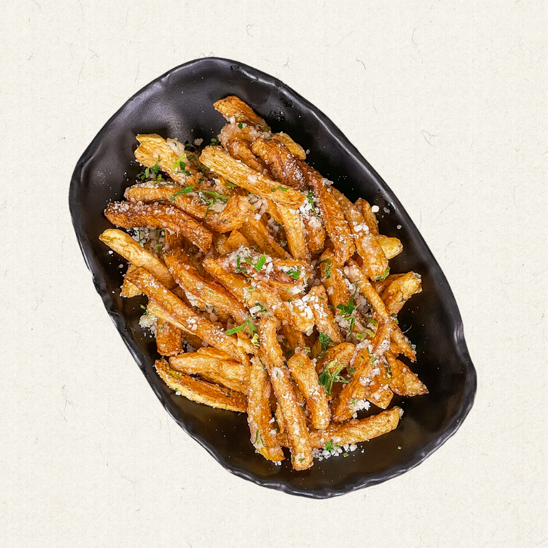 Cartofi prăjiți cu telemea de vacă