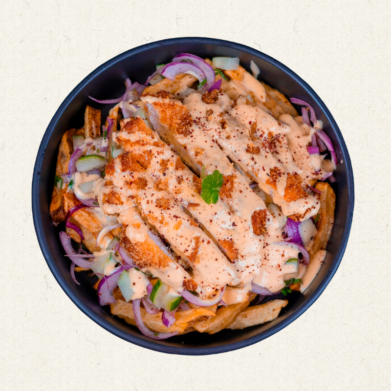 Loaded chicken fries