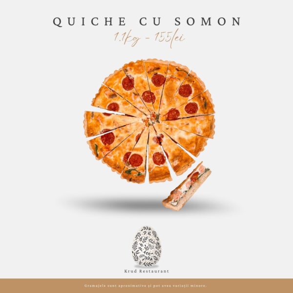 Quiche cu somon - 1,1KG