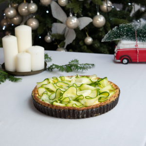Quiche (tartă sărată) cu ciolan afumat și cartofi